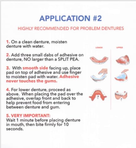 30 Pack Adhesive Free Denture Pads W6146