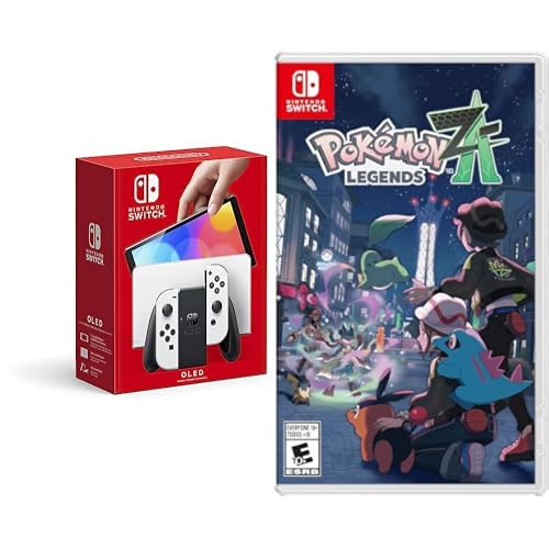 Nintendo Switch OLED Model with White Joy-Con and Game Bundle Y246