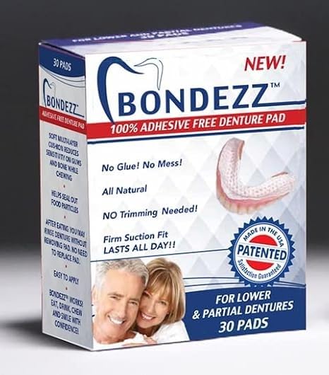30 Pack Adhesive Free Denture Pads W6146