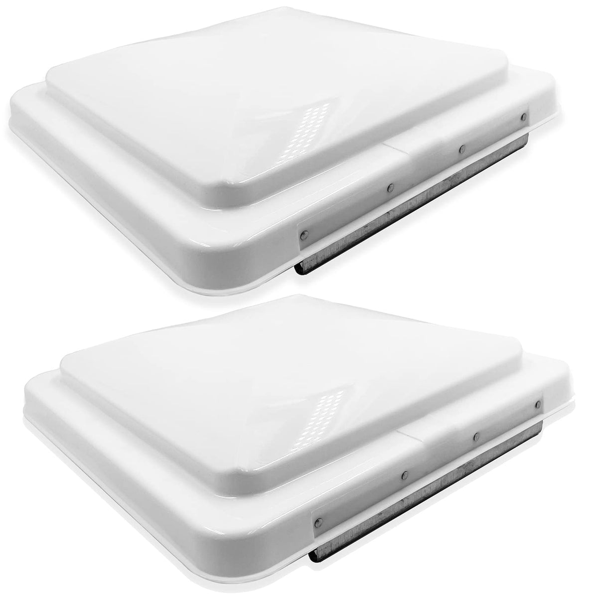 White 2Pcs 14" x 14" RV Roof Vent Lid Cover E7614