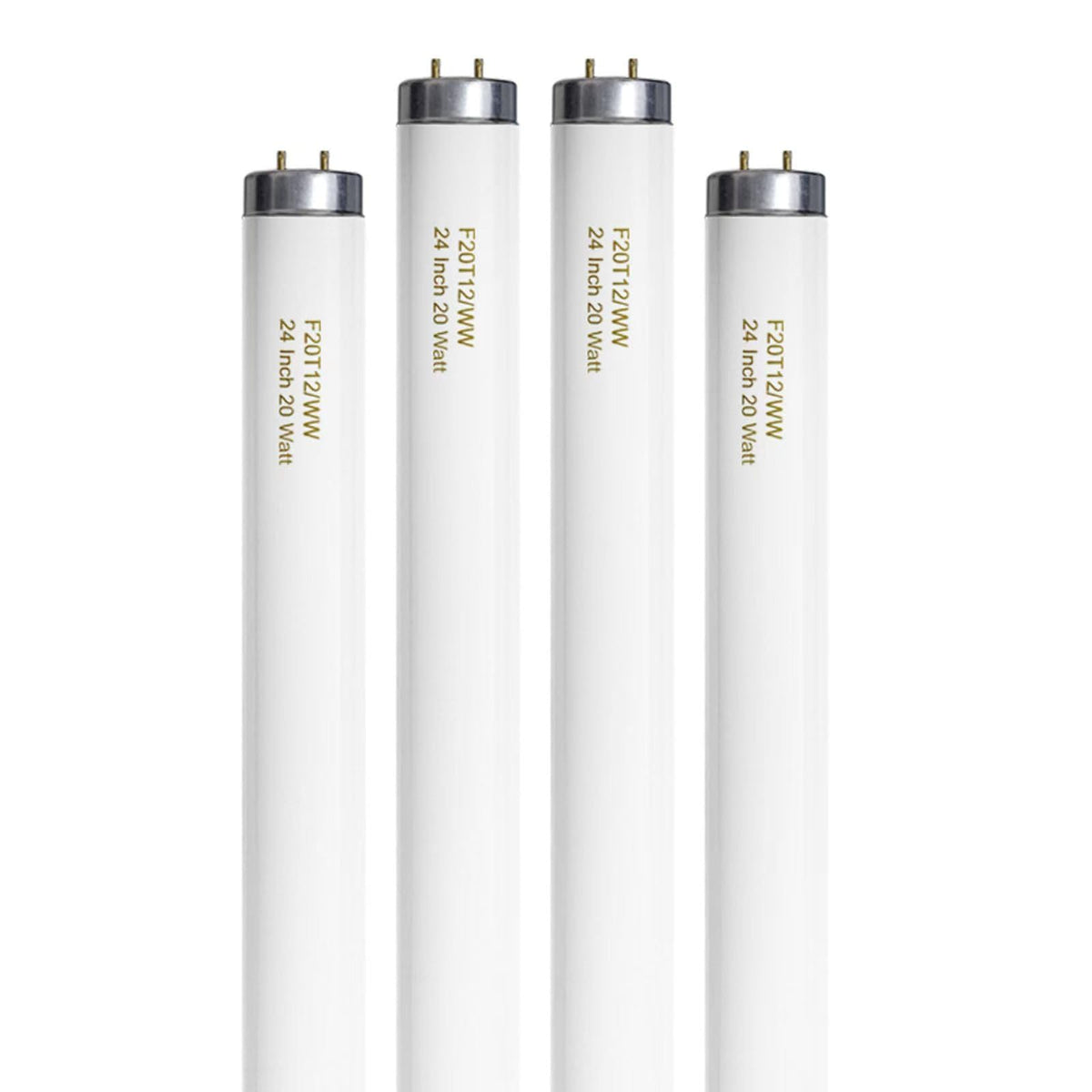 20 Watt Soft Warm White T12 Fluorescent Tube Light Bulb 24 Inch 4 Count G393407