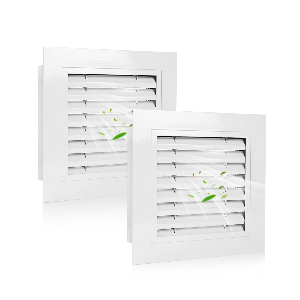14" x 14" Aluminum Gable Vents with Screen, 2 Pack I27194