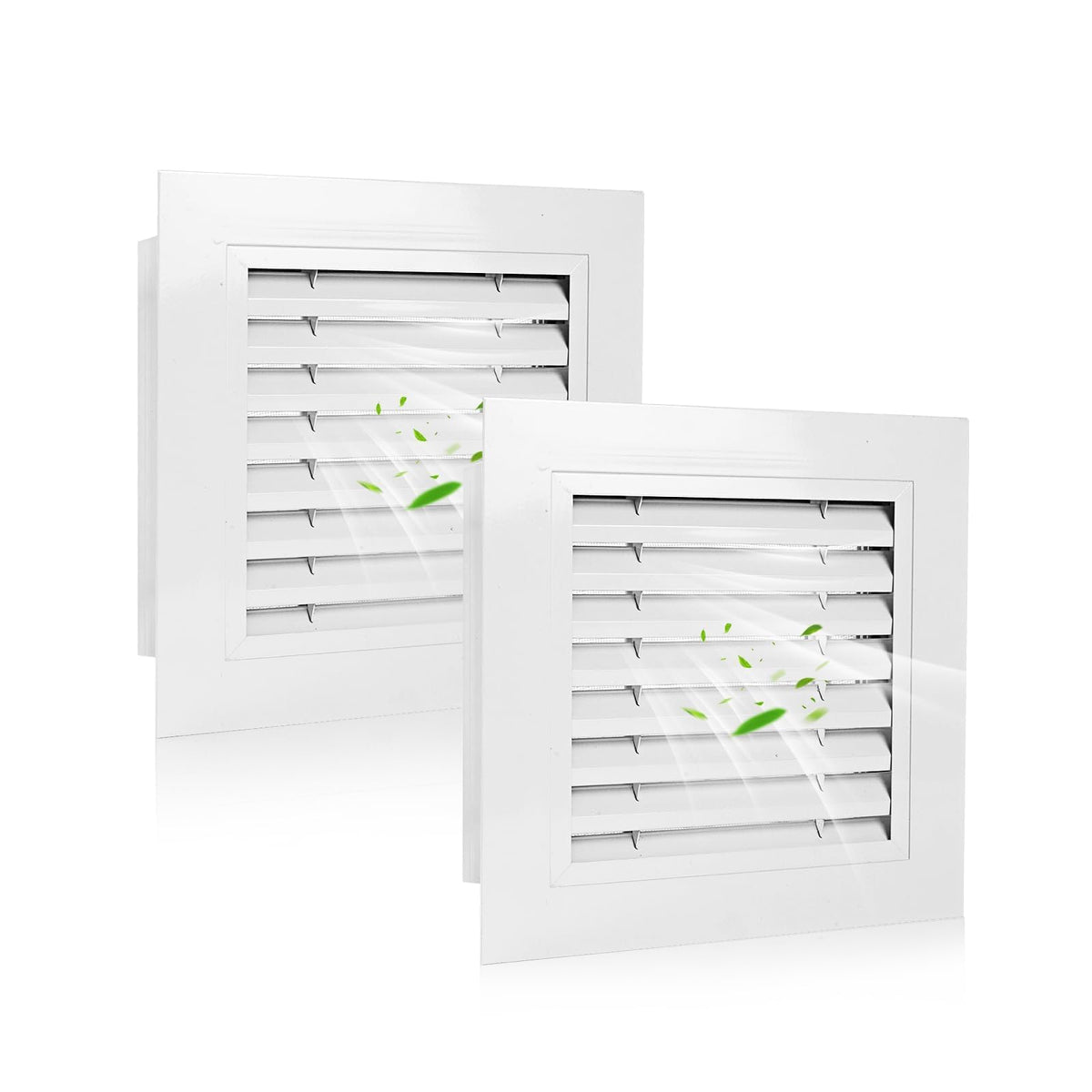 14" x 14" Aluminum Gable Vents with Screen, 2 Pack I27194
