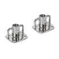 2pcs Stainless Steel Flag Pole Socket Base A388