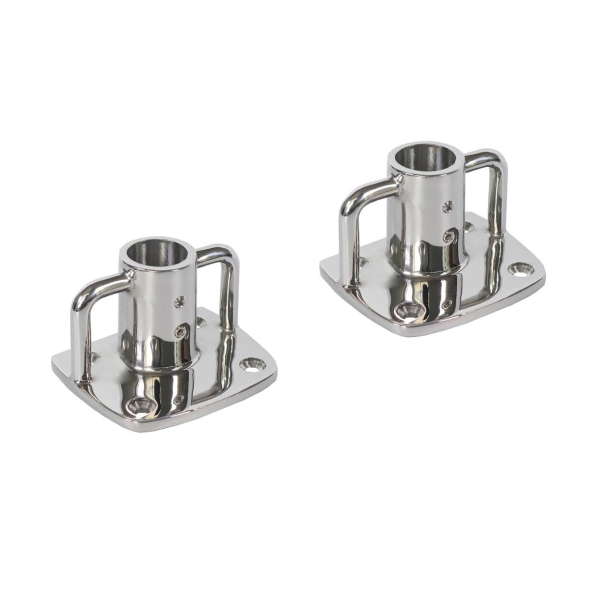 2pcs Stainless Steel Flag Pole Socket Base A388