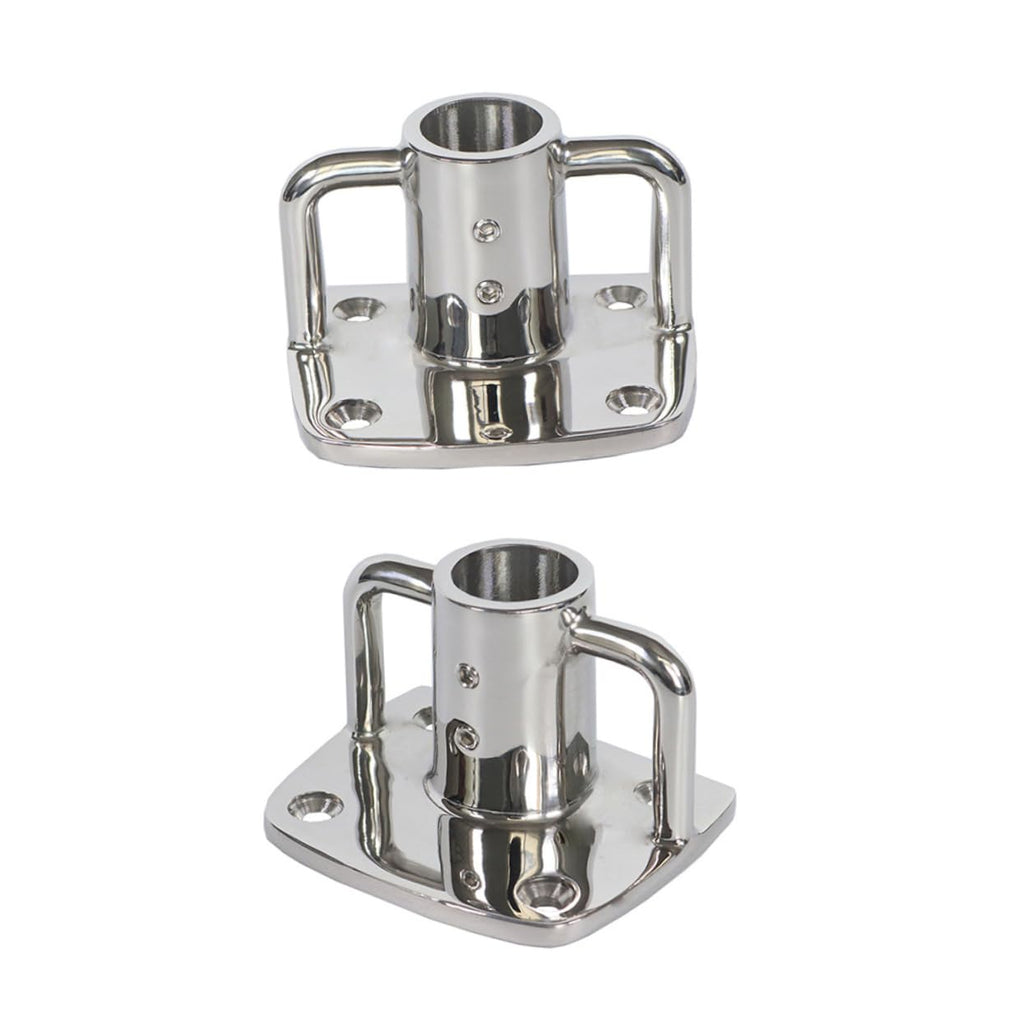 2pcs Stainless Steel Flag Pole Socket Base A388