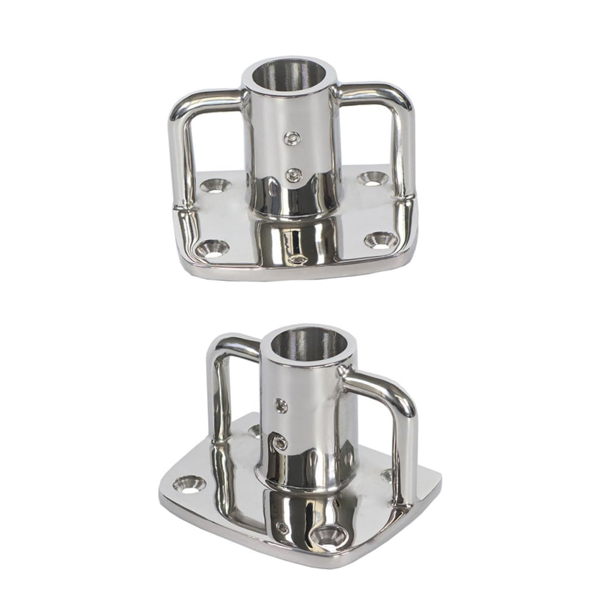 2pcs Stainless Steel Flag Pole Socket Base A388