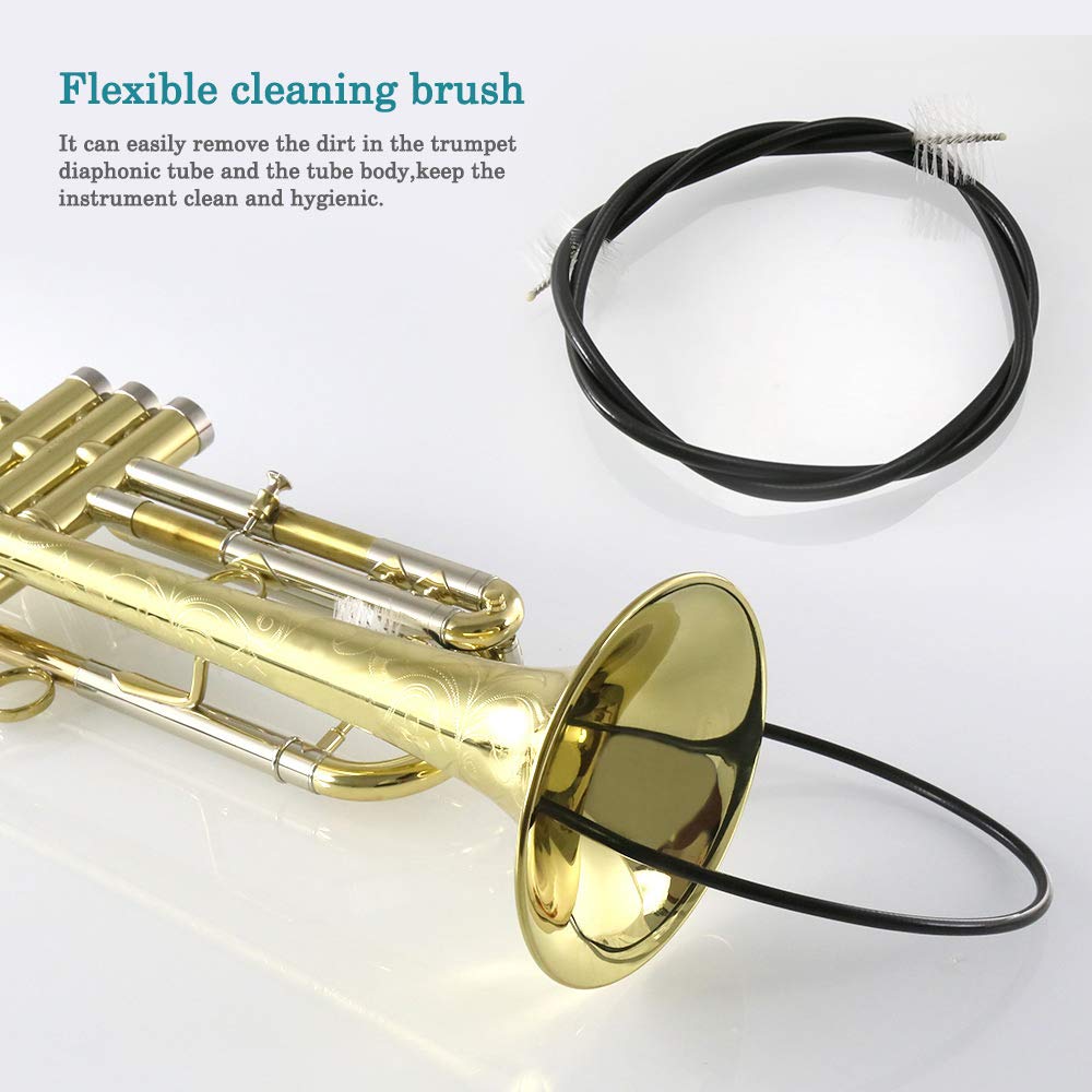 Trumpet/Cornet Cleaning Kit, Valve Oil, Slide Grease, Brushes Q803