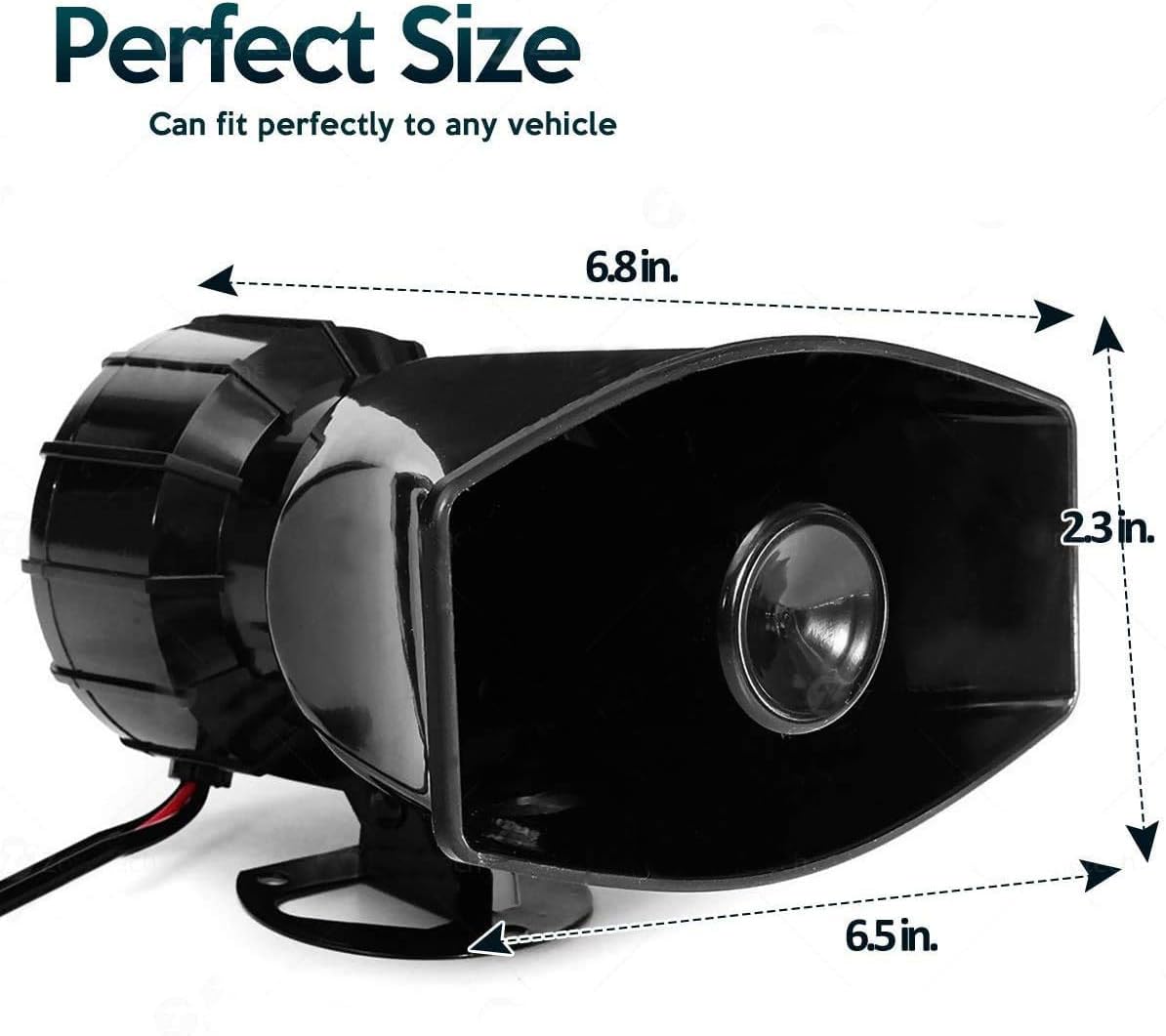Car Siren Horn with Mic PA Speaker System S529