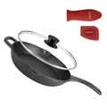 10 Inch Pre-Seasoned Cast Iron Skillet with Lid A66543