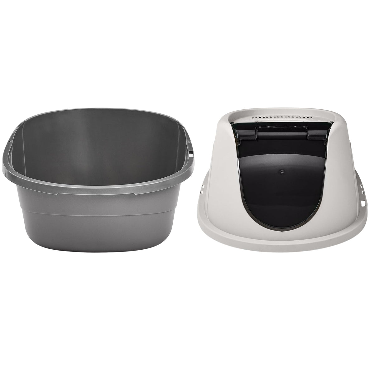 Hooded Enclosed Cat Litter Box with Swinging Door P342140