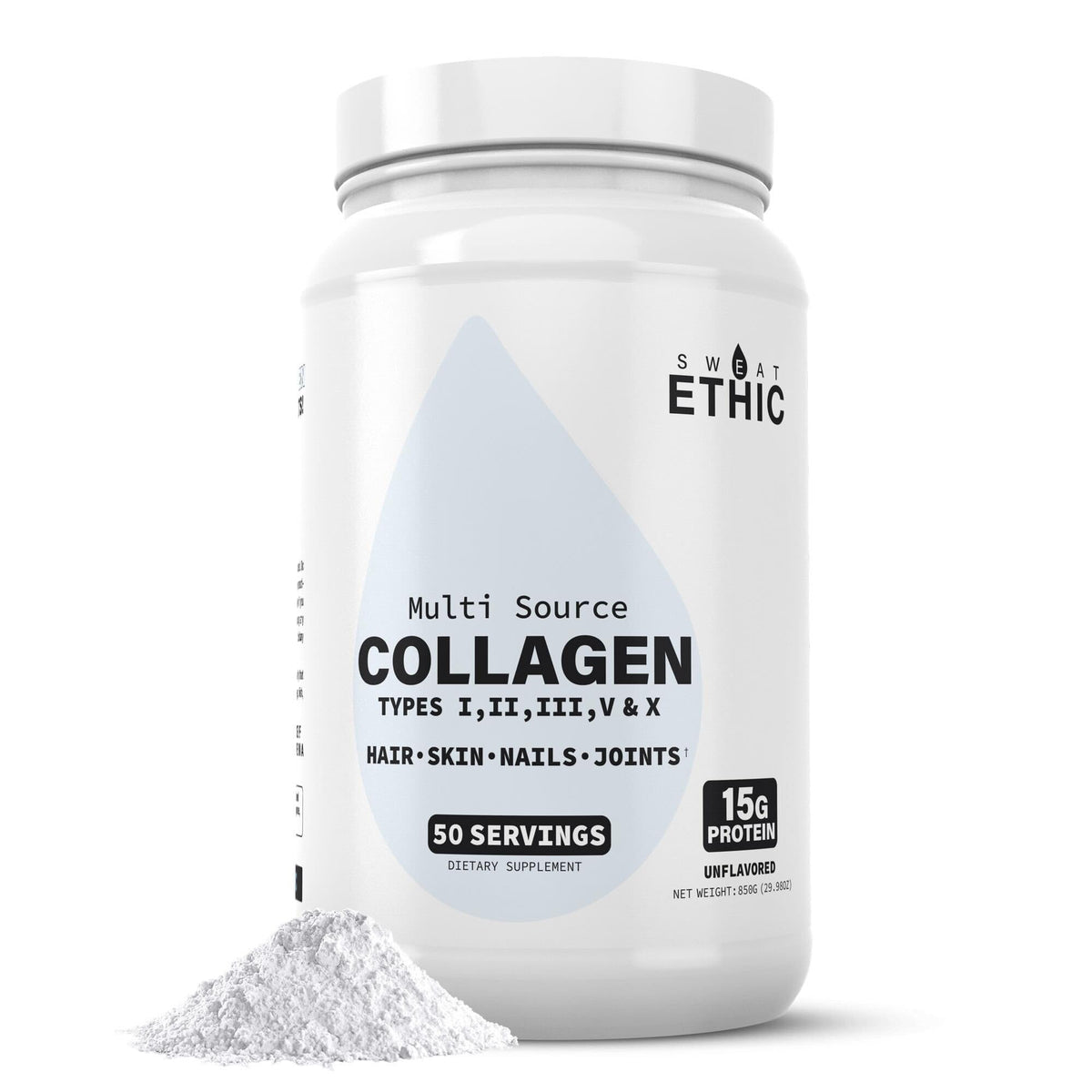 Unflavored Hydrolyzed Collagen Peptides Powder G785209