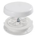 White RV Roof Mushroom Vent with Water Cover Guard Cap M86332