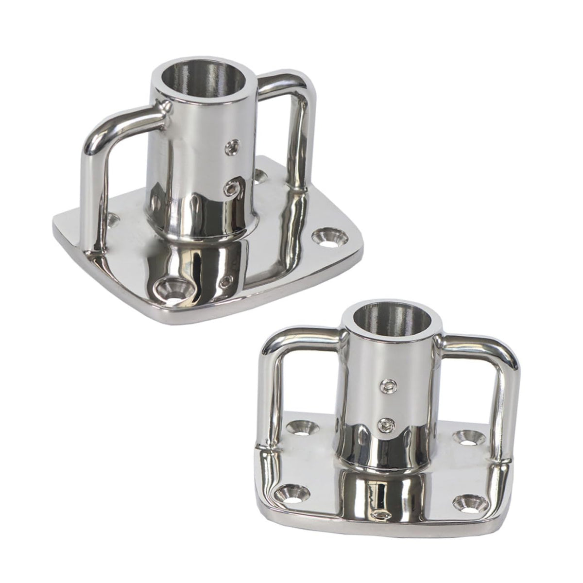 2pcs Stainless Steel Flag Pole Socket Base A388