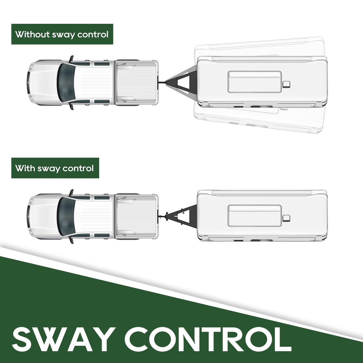 1000lb Weight Distribution Hitch Kit with Sway Control X754312