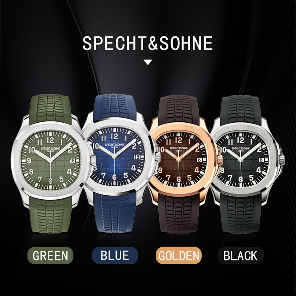 Japan Miyota 8215 Automatic Mechanical Watch Rubber Strap Waterproof 40MM U342459