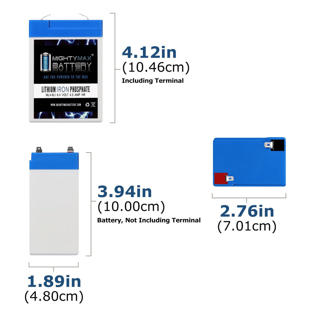 6V 4.5AH Lithium Replacement Battery Y4253
