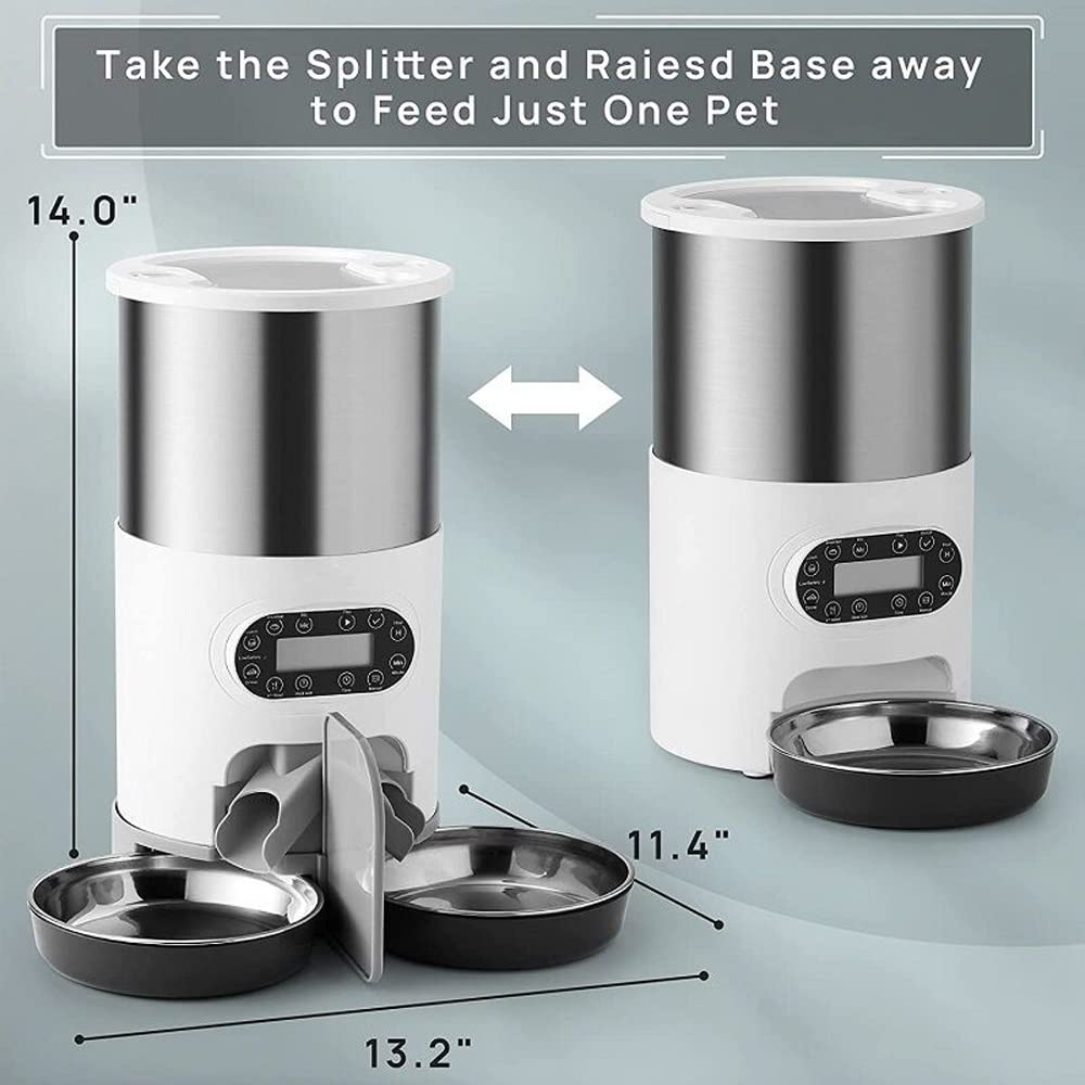 Automatic 4.5 Liters Dry Food Dispenser 2L Water E992302