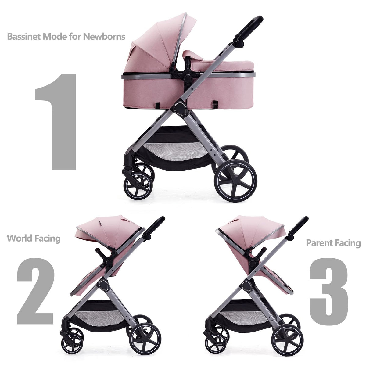 2 in 1 Convertible Baby Stroller C885