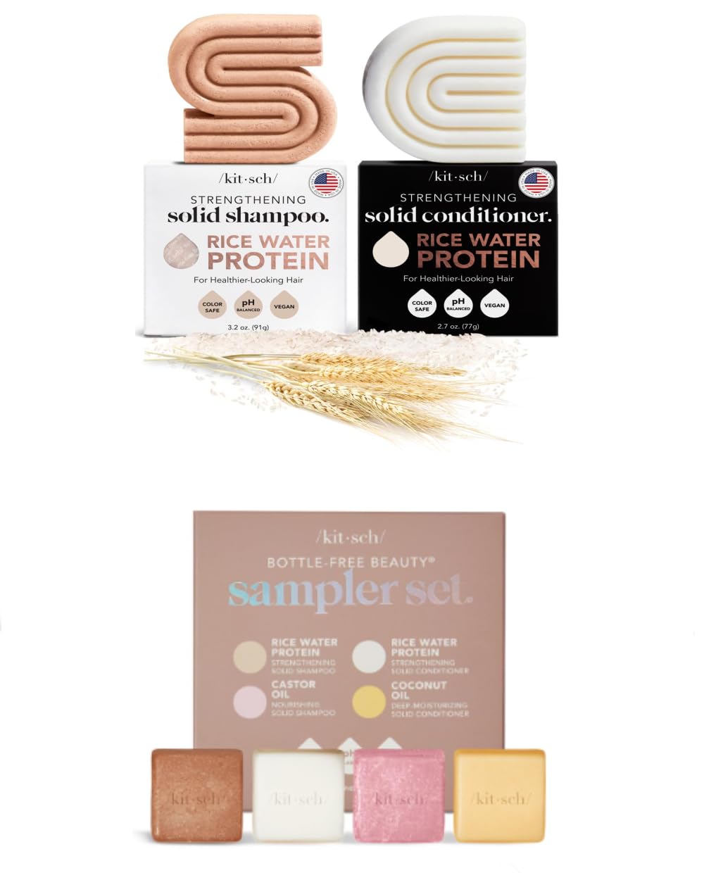 4pc Rice Water Shampoo and Conditioner Set X94136