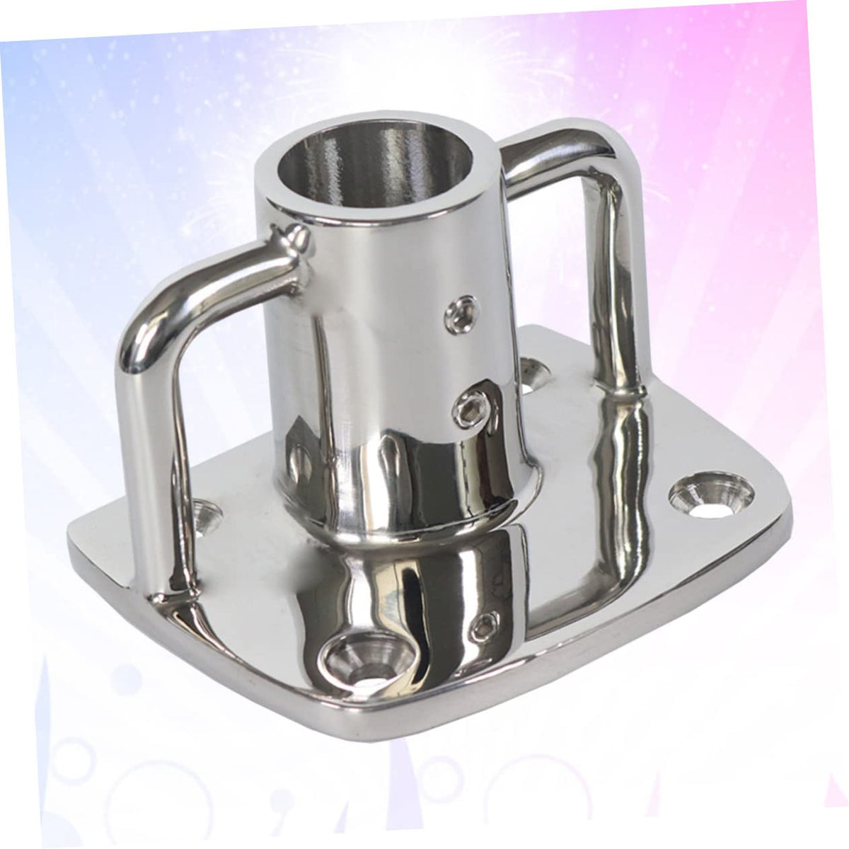 2pcs Stainless Steel Flag Pole Socket Base A388