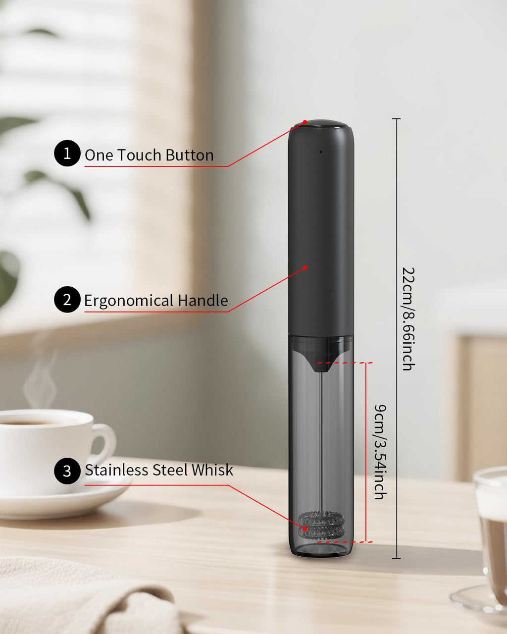 Rechargeable Handheld Milk Frother F4314