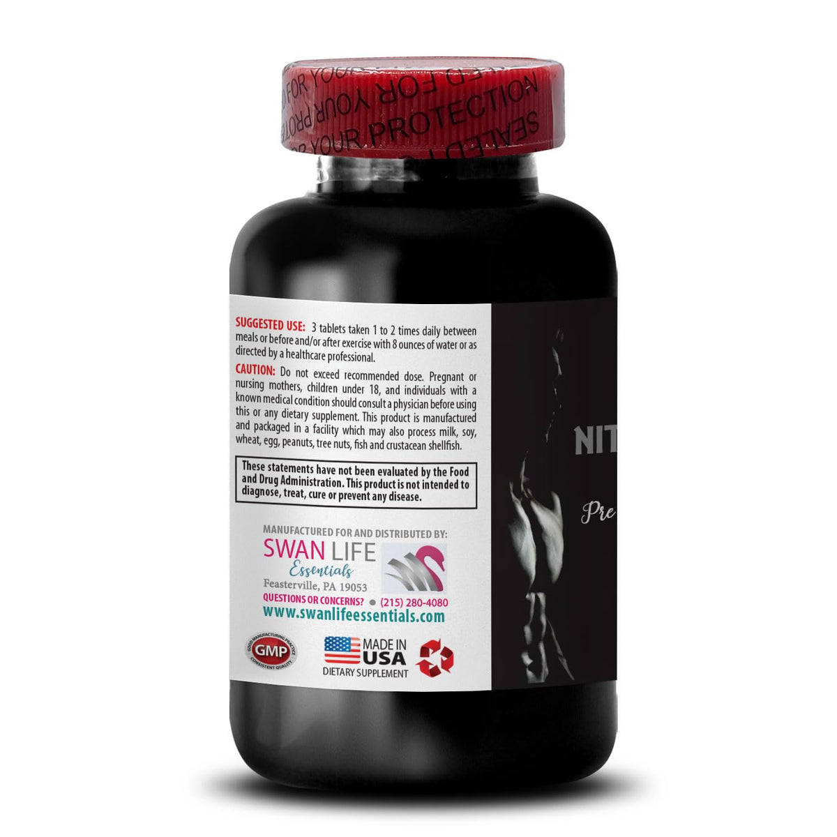 Nitric Oxide Booster Supplement 120 Tablets D589606