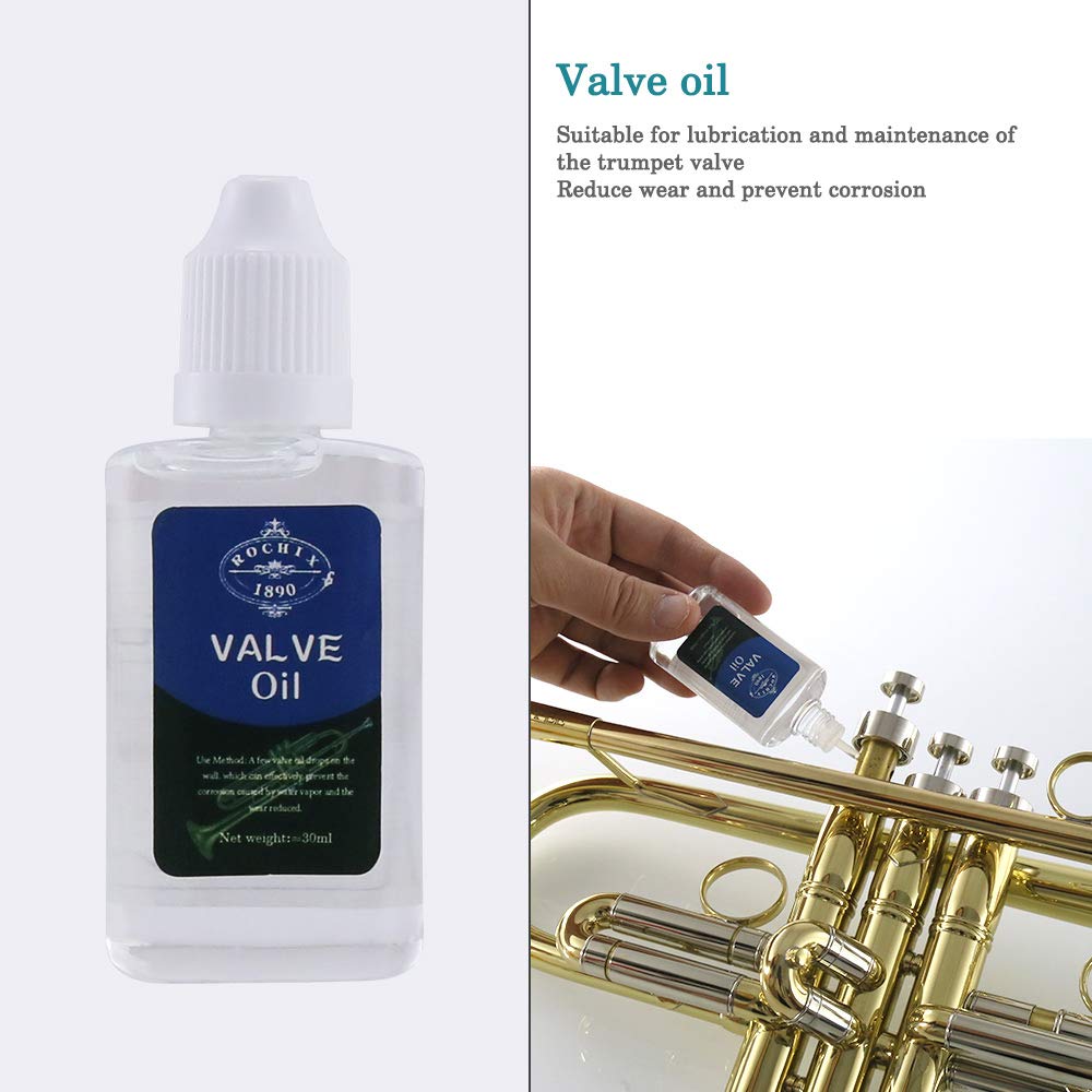 Trumpet/Cornet Cleaning Kit, Valve Oil, Slide Grease, Brushes Q803
