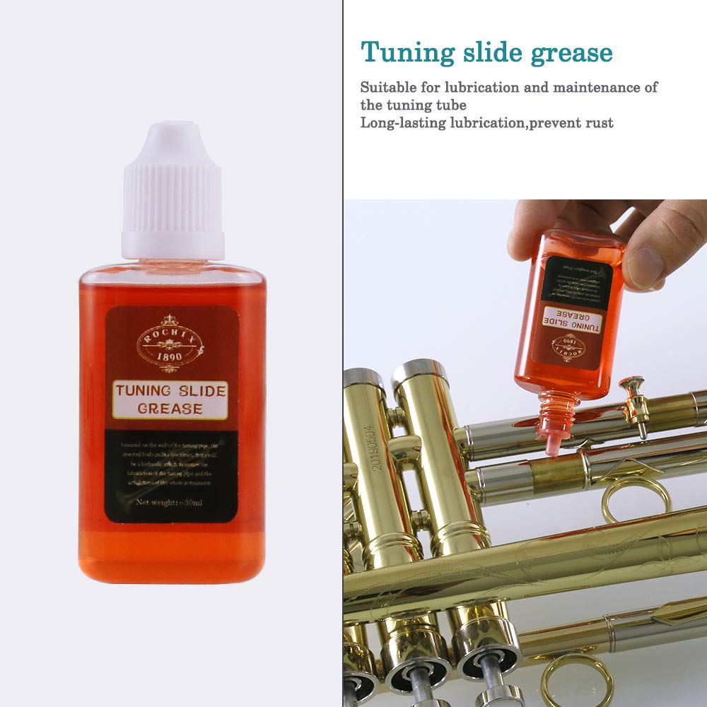 Trumpet/Cornet Cleaning Kit, Valve Oil, Slide Grease, Brushes Q803