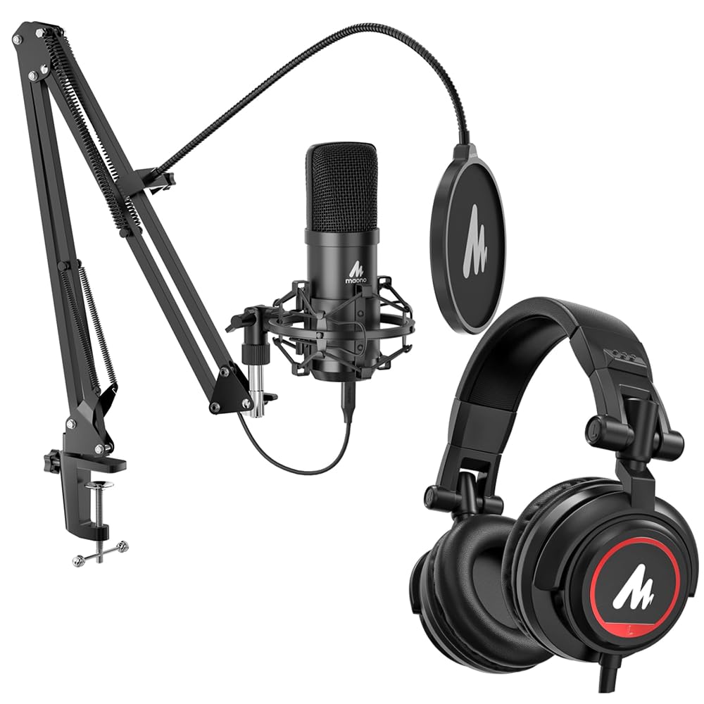XLR/USB Condenser Microphone 192kHz/24Bit Cardioid Mic Kit R2592