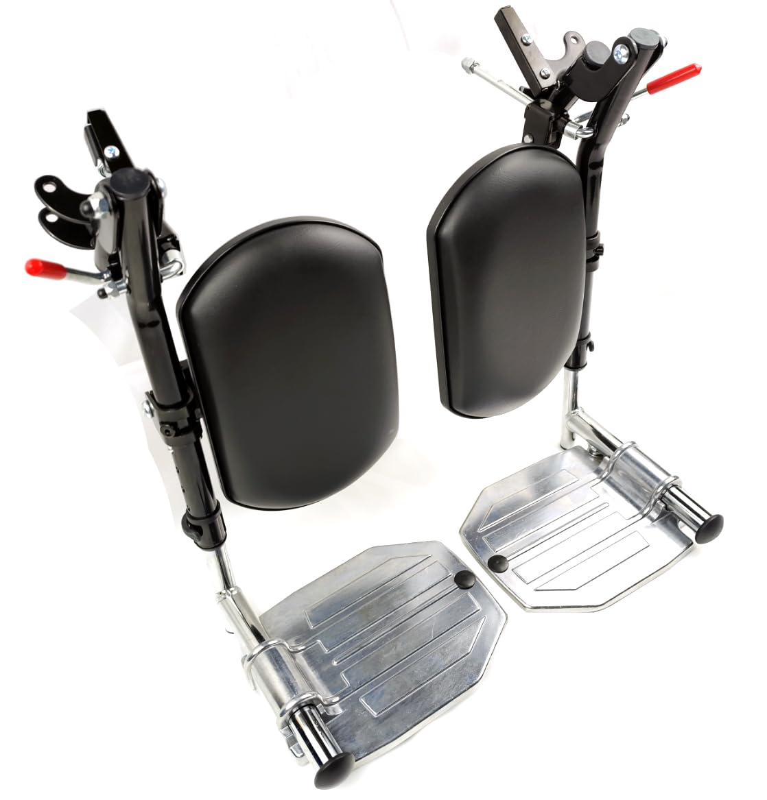 Heavy Duty Wheelchair Elevating Leg Rest with Calf Pad, Black O365896