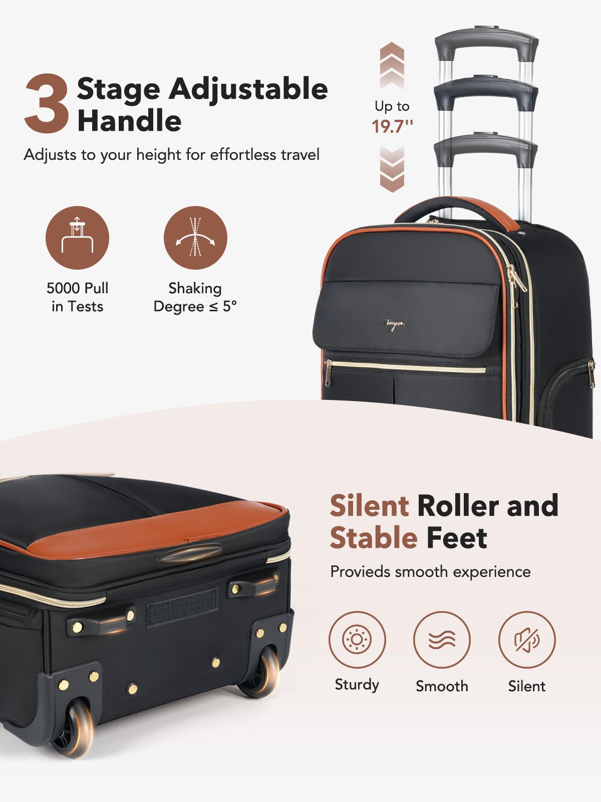 Rolling Large Travel Backpack with Wheels O8960