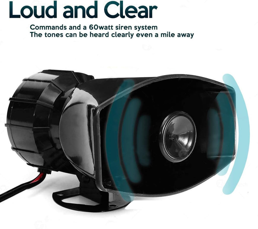 Car Siren Horn with Mic PA Speaker System S529