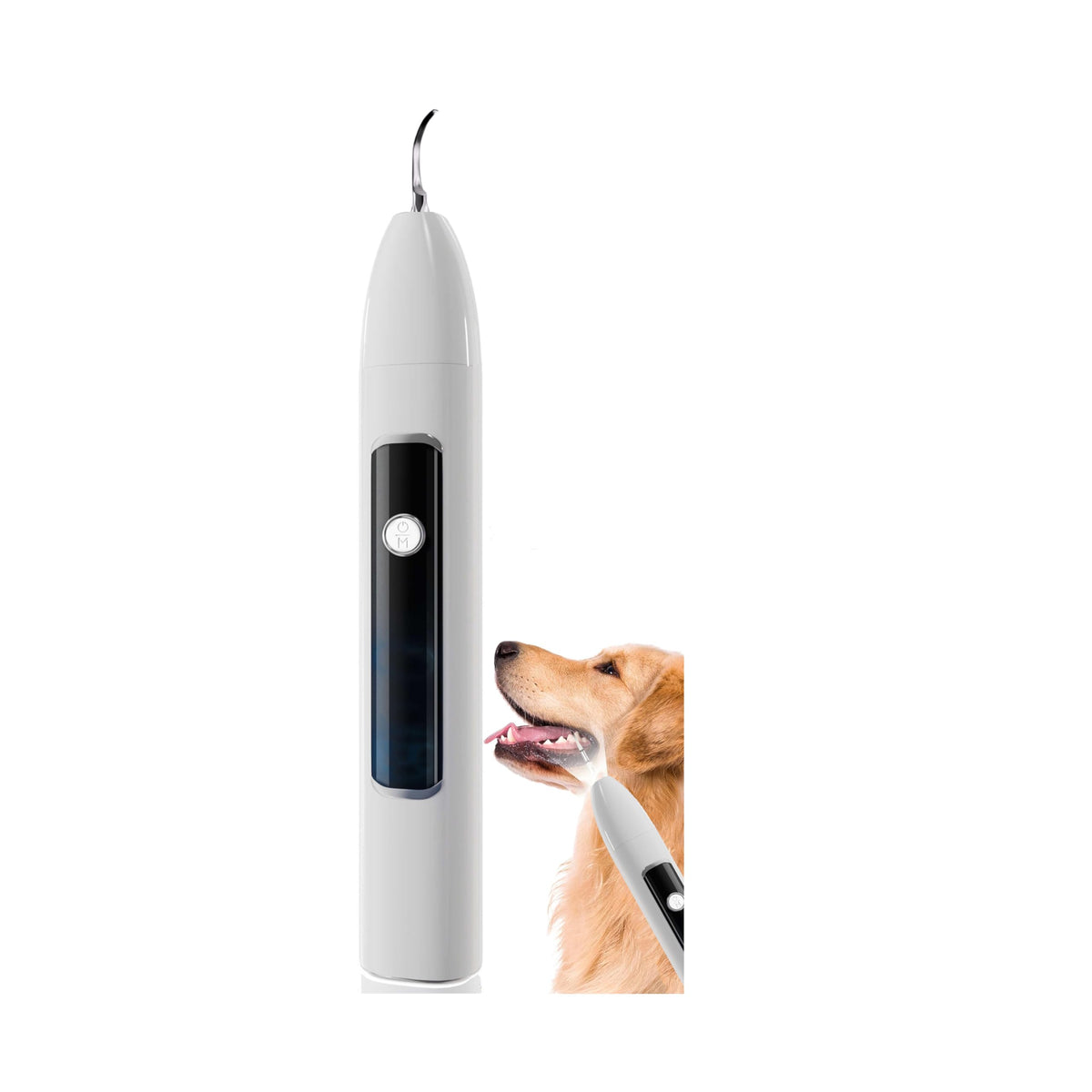 Ultrasonic Pet Dental Cleaner with 4 Tips, 3 Modes, LED, White H644