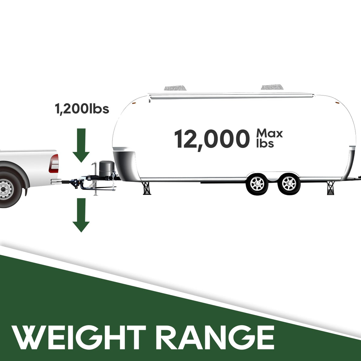 1000lb Weight Distribution Hitch Kit with Sway Control X754312