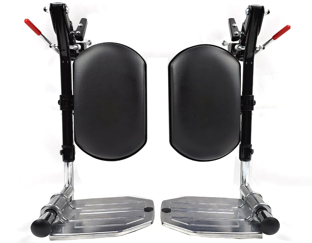 Heavy Duty Wheelchair Elevating Leg Rest with Calf Pad, Black O365896