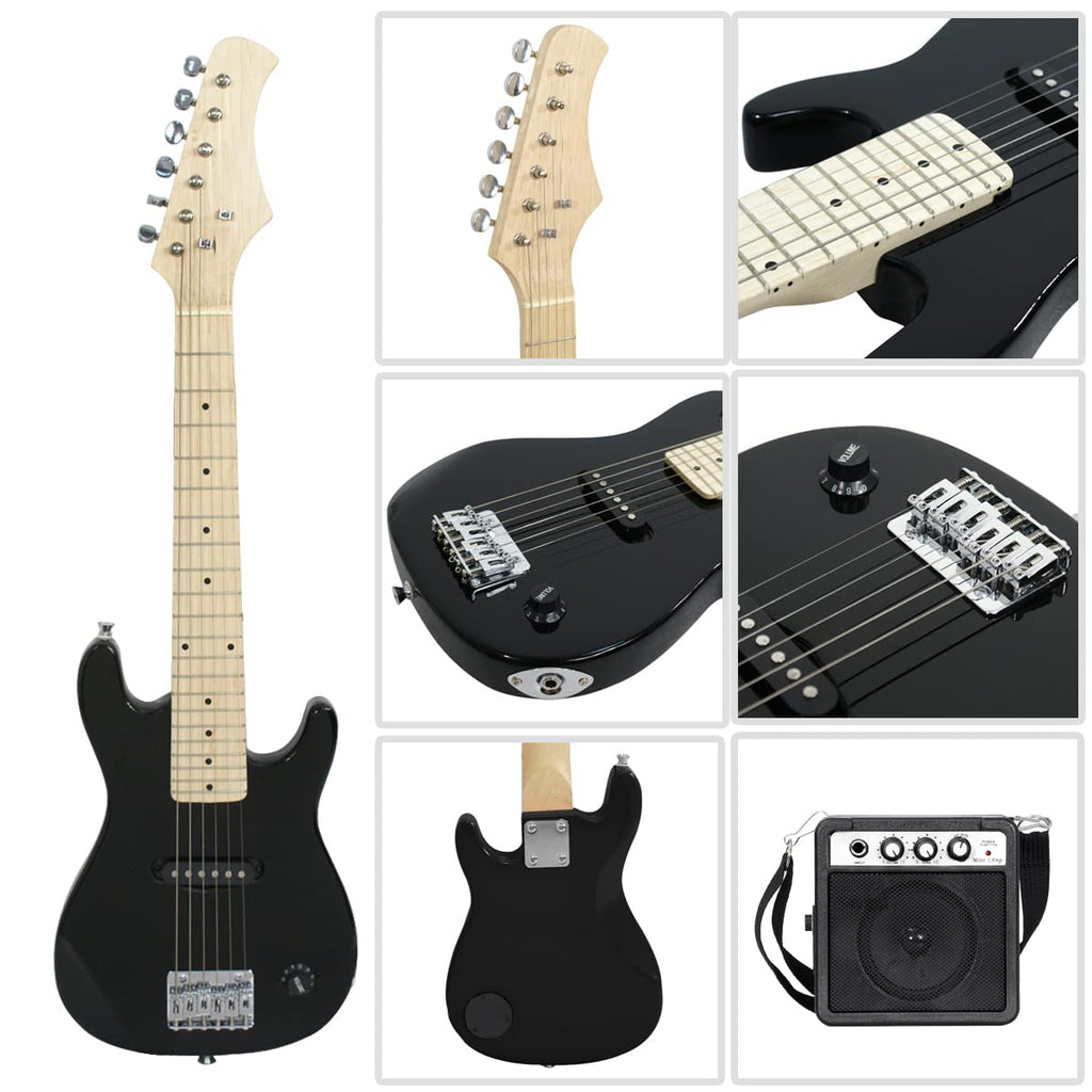 30" Beginner Electric Guitar with 5W Amp and Bag (Black) H70920