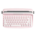 Wireless Retro Typewriter Bluetooth Keyboard Baby Pink D373