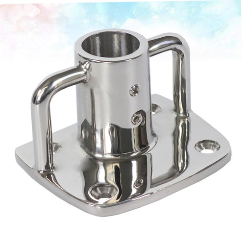 2pcs Stainless Steel Flag Pole Socket Base A388