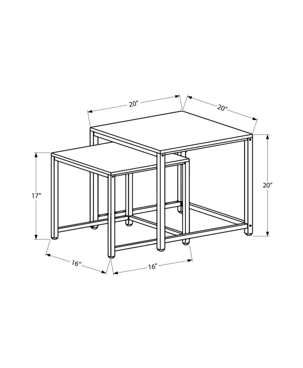 Set of 2 Nesting Tables K134