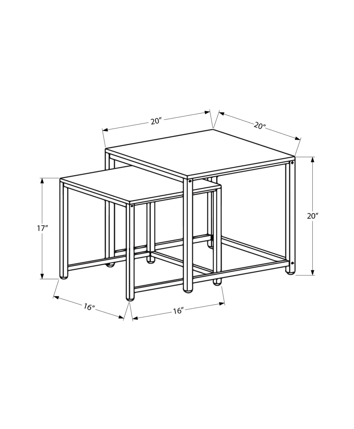 Set of 2 Nesting Tables K134