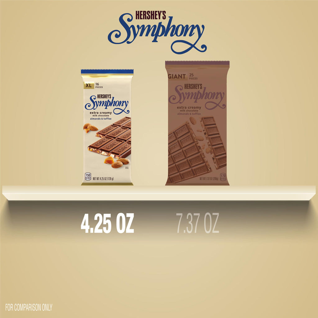 Chocolate Almond Toffee Candy Bars 4.25 oz 12 ct C8316