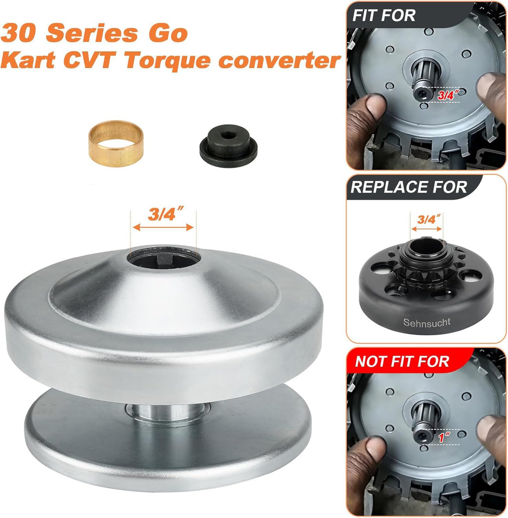 Torque Converter for 212cc Engine 3/4" Clutch Q133