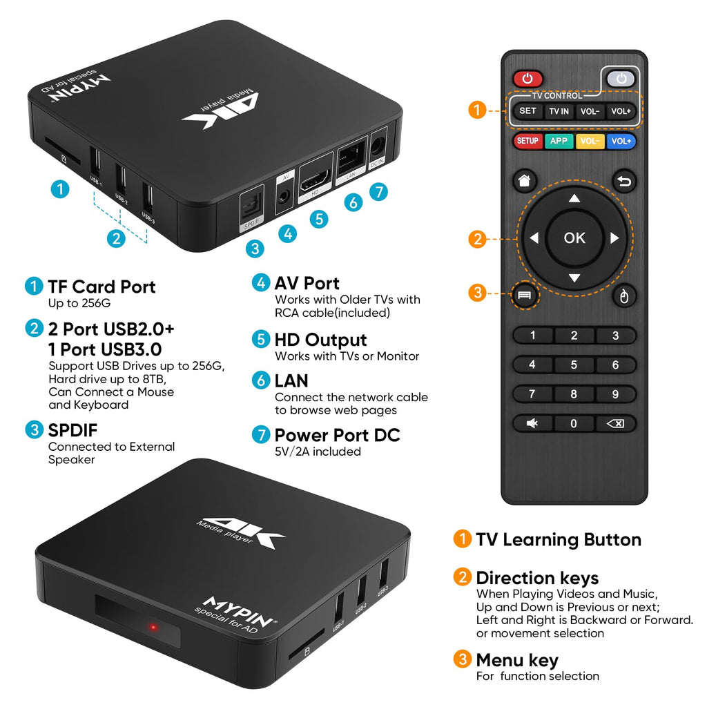 4K MP4 Media Player F4629