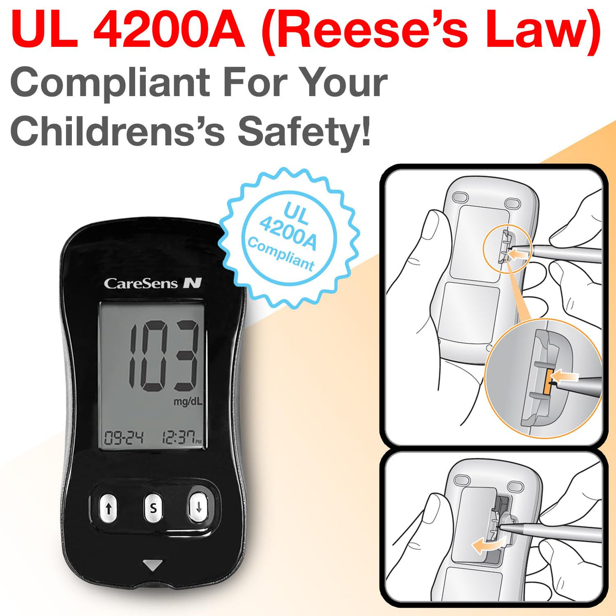Blood Glucose Monitor Kit with 100 Test Strips, 100 Lancets, Lancing Device, Control Solution, Travel Case P9071