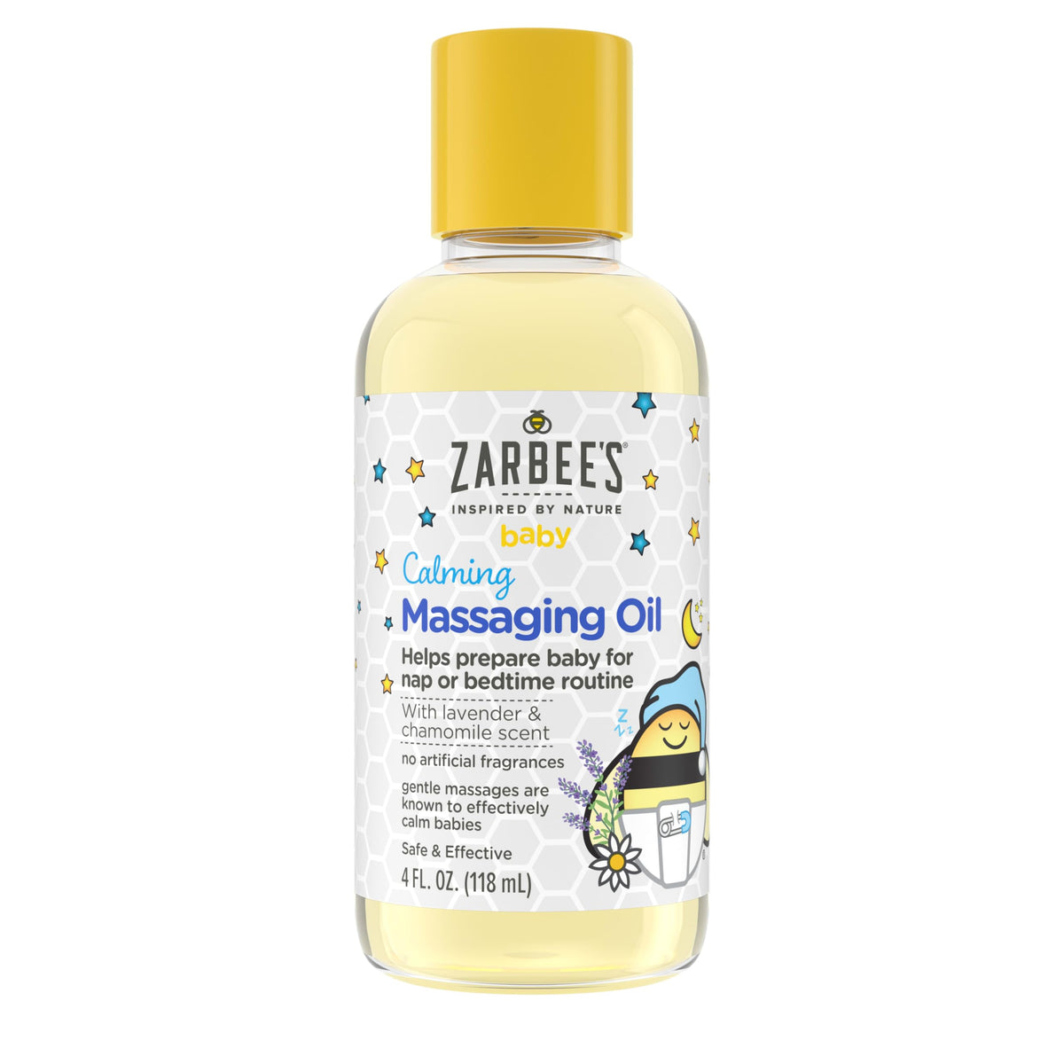 Baby Calming Massage Oil, Lavender & Chamomile, 4 fl oz K338375