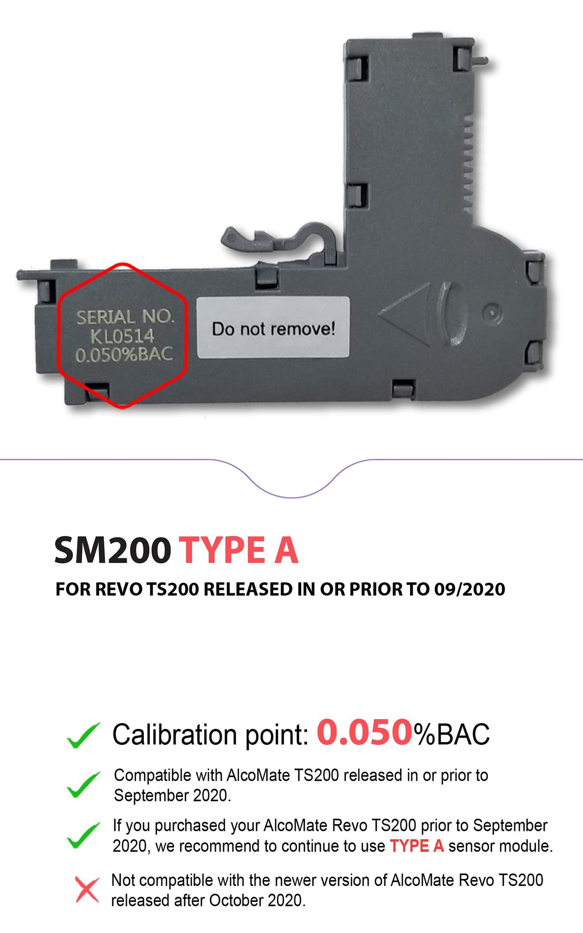 Sensor Module Replacement Type B V507374