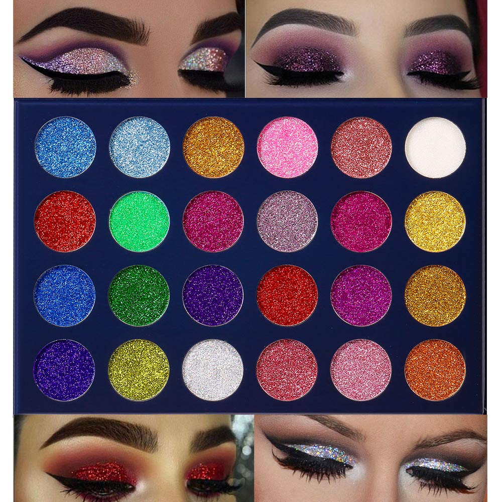 24 Color Pressed Glitter Eyeshadow Palette S334