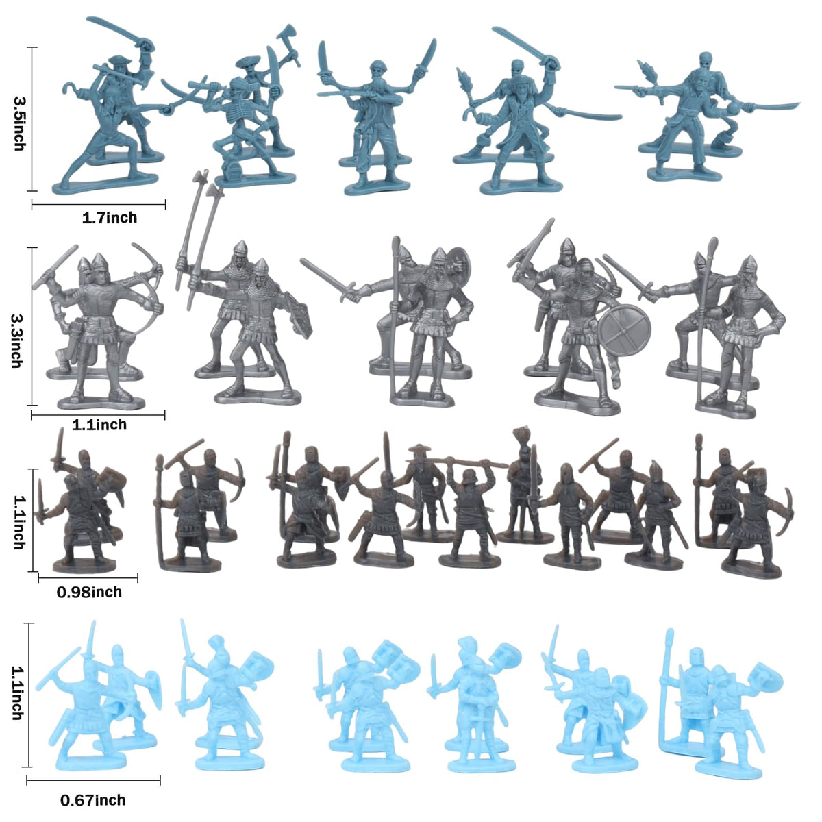 Army Men Action Figures Toy Soldiers Set M7082