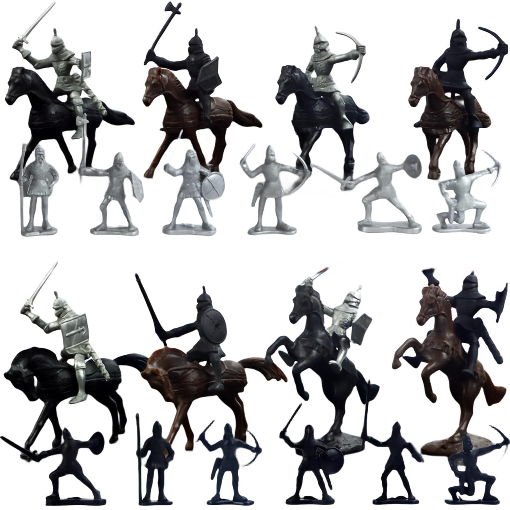 Medieval Knights Toy Soldier Cavalry Horses Set N997710